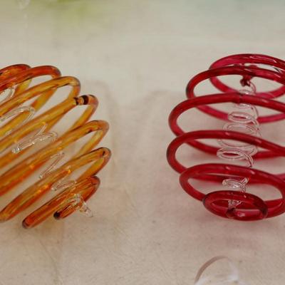 Hand Blown & Glass Christmas Ornaments (10)