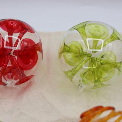Hand Blown & Glass Christmas Ornaments (10)
