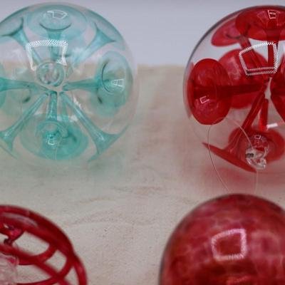 Hand Blown & Glass Christmas Ornaments (10)