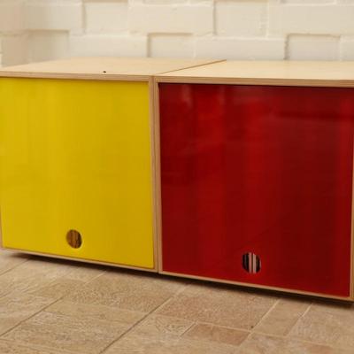 Simple Wood Goods Storage Cubes - Birch (2)