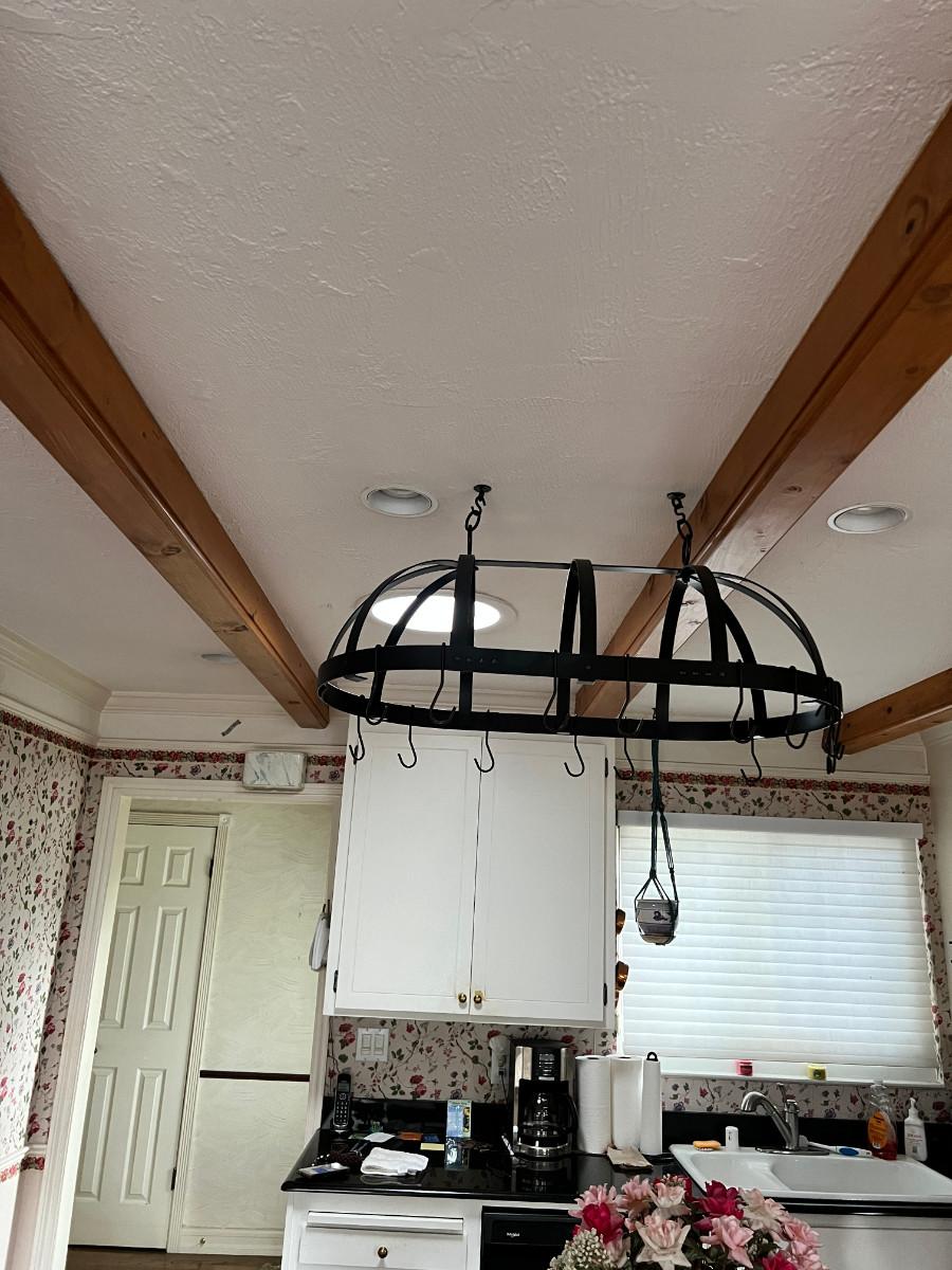 Wrought Iron Pot rack | EstateSales.org