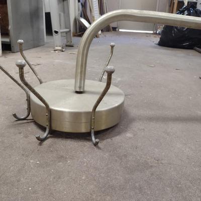 Vintage Mid-Century Industrial Wall Mount Spinning Coat Rack