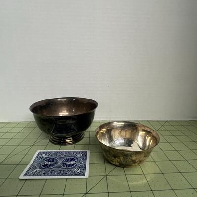 Vintage Silver Bowl Set of 2