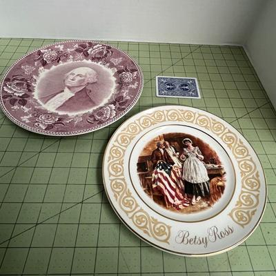 Washington Bicentennial George & Betsy Ross Plate