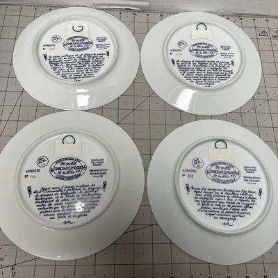 Lafayette Legacy Collection Plates of 4 with Darceaul Fils