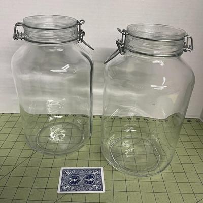 2 - One Gallon Fida Glass Jar