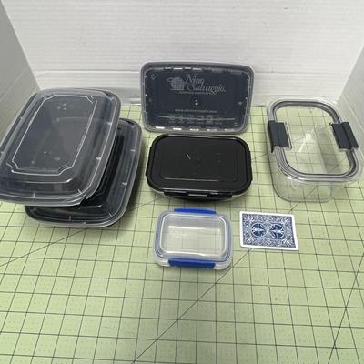 Pack of Plastic Containers (6 Items)