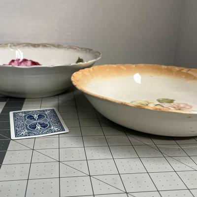 2 Floral Designed Bowls