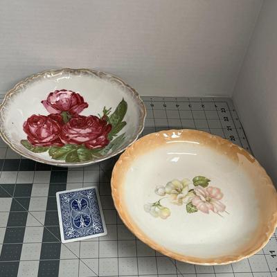 2 Floral Designed Bowls