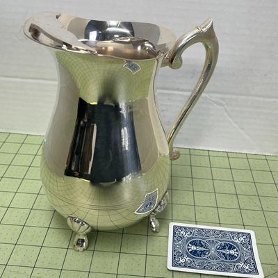 Silver Plated Footed Water Pitcher