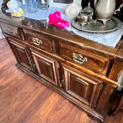 large china cabinet, contents not included