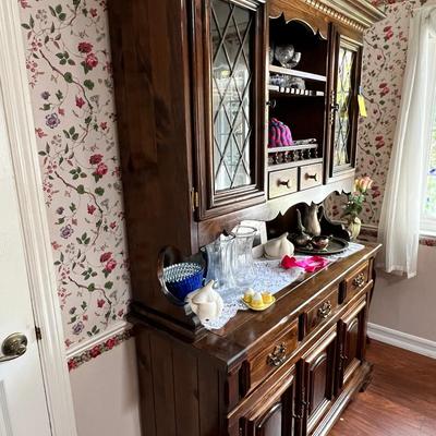 large china cabinet, contents not included