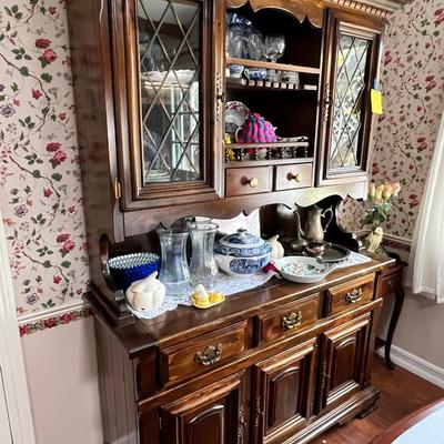 large china cabinet, contents not included