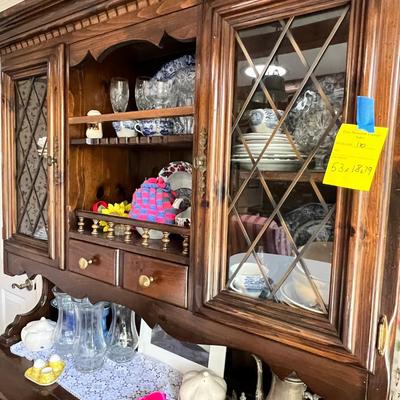 large china cabinet, contents not included