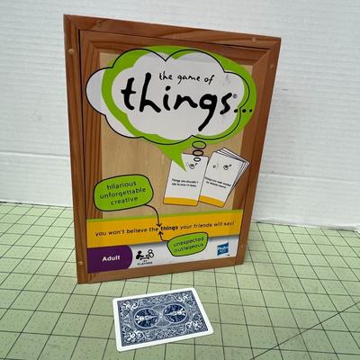 The Game of Things Party game in wooden box

