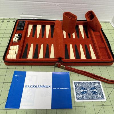 Vintage Backgammon Set, Retro Game
