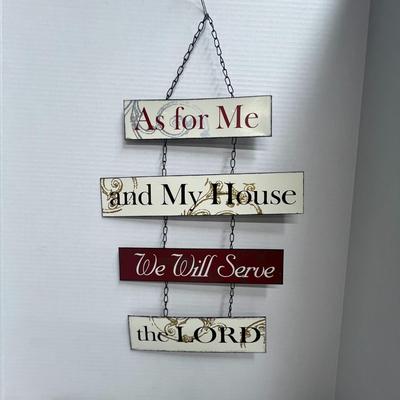 Scripture sign wall decor