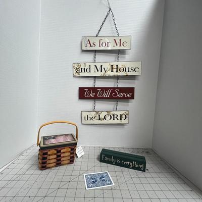 Scripture sign wall decor