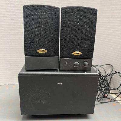 CYBER ACOUSTICS CA-2014 AMPLIFIED SPEAKER SYSTEM COMPUTER
