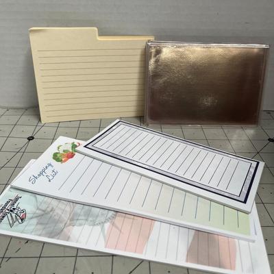 Vintage Recipe Cards Leather Wallet With Files