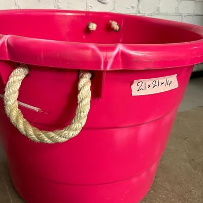 Pink Color Plastic Bucket