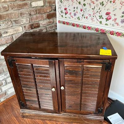 Louvered Cabinet contents not included