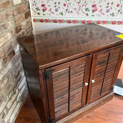 Louvered Cabinet contents not included