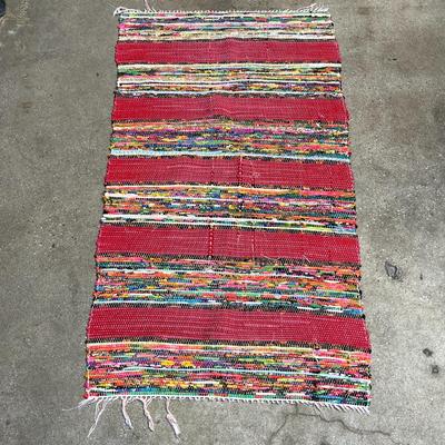 Multi-Coloured Rag Rug