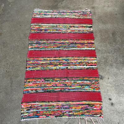 Multi-Coloured Rag Rug