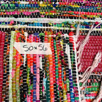 Multi-Coloured Rag Rug