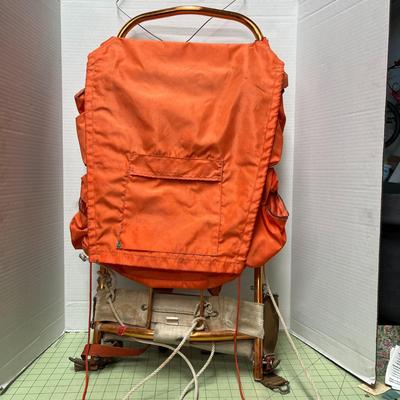 Orange Hiking Backpack Bag