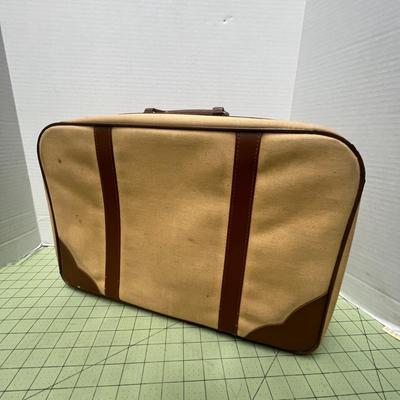 Cream And Brown Shade Leather Laptop Bag