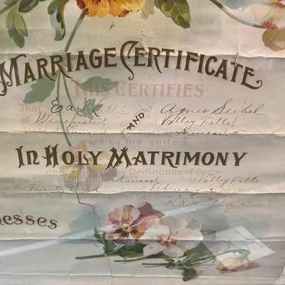 Vintage Marriage Certificates