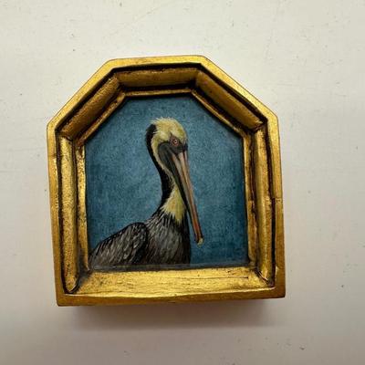 Christina Goodman - Hand-Painted Pelican Brooch