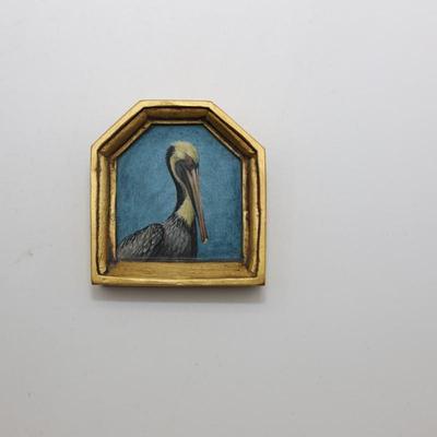 Christina Goodman - Hand-Painted Pelican Brooch