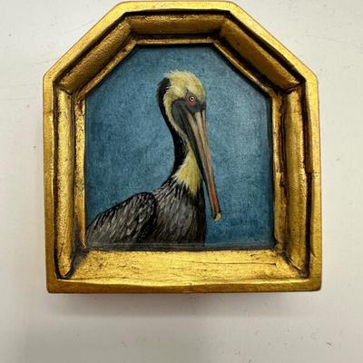 Christina Goodman - Hand-Painted Pelican Brooch