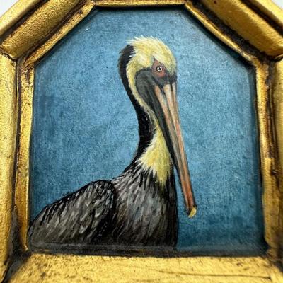 Christina Goodman - Hand-Painted Pelican Brooch