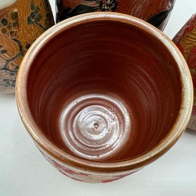 Set of Four Ceramic Tea Cups