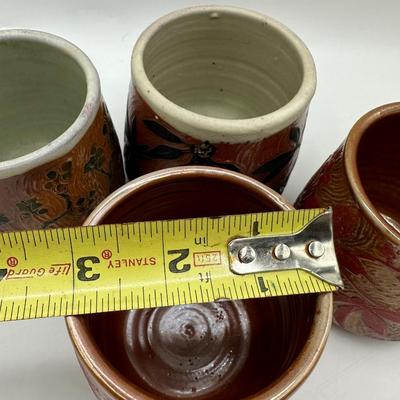 Set of Four Ceramic Tea Cups