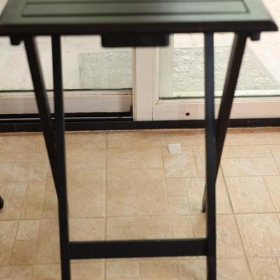 Three Wood Folding Tables (3)