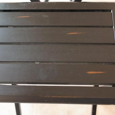 Three Wood Folding Tables (3)