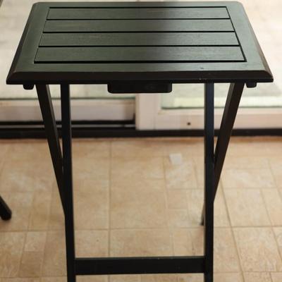 Three Wood Folding Tables (3)