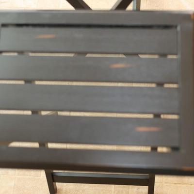 Three Wood Folding Tables (3)
