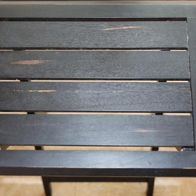 Three Wood Folding Tables (3)
