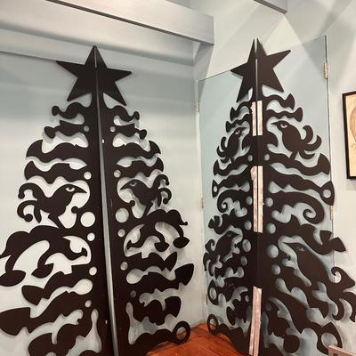Drumm Metal Christmas Tree Sculpture (See Description)