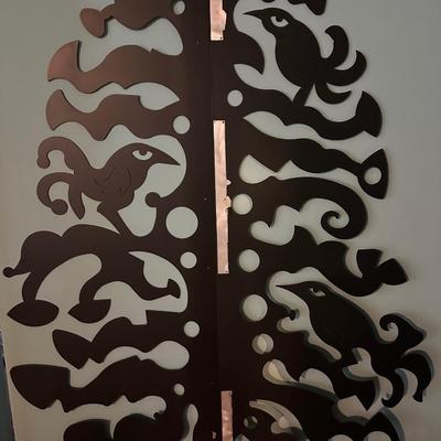 Drumm Metal Christmas Tree Sculpture (See Description)