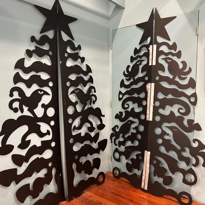 Drumm Metal Christmas Tree Sculpture (See Description)