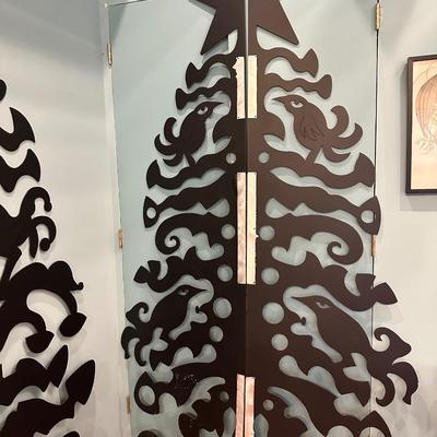 Drumm Metal Christmas Tree Sculpture (See Description)