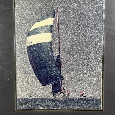 624 Vintage Nautical Photograph Down Wind 3003 by WM. Plante
