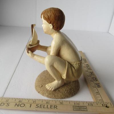 Boy At the Beach Figurine